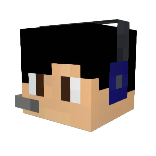 TheTsunamiMan Minecraft avatar head, 3D render