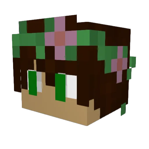 TheTunari Minecraft avatar head, 3D render