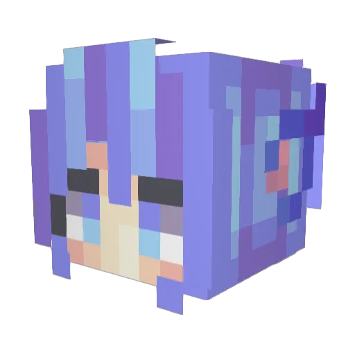 TheTwilightMoon Minecraft avatar head, 3D render