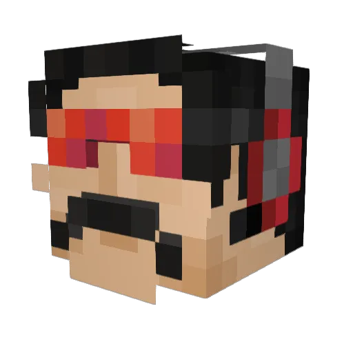 TheTwoTimee Minecraft avatar head, 3D render