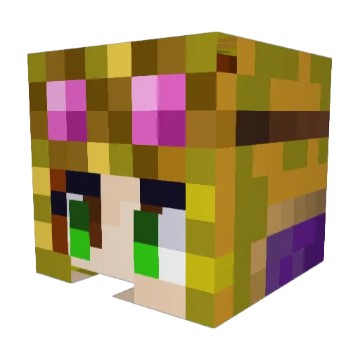 TheTypewriter13 Minecraft avatar head, 3D render
