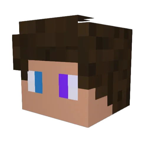 TheUberist Minecraft avatar head, 3D render