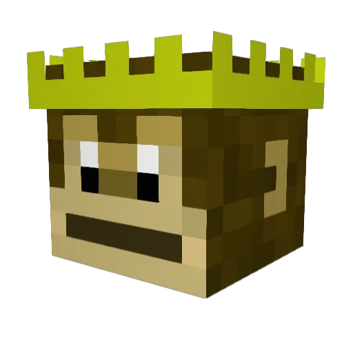 TheUltimateApe Minecraft avatar head, 3D render
