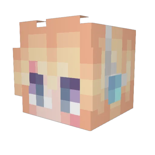 TheUltimateBread Minecraft avatar head, 3D render