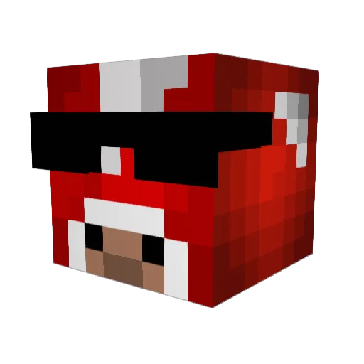 TheUltimateCow Minecraft avatar head, 3D render