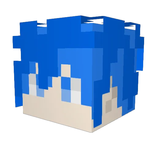 TheUltimateSky Minecraft avatar head, 3D render