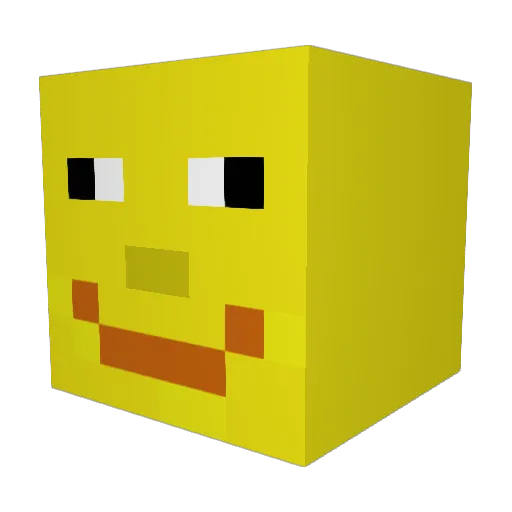 TheUltimateSock Minecraft avatar head, 3D render