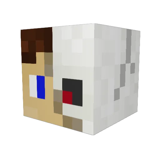 TheUltraRed314 Minecraft avatar head, 3D render