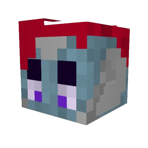 TheUltraSnowman Minecraft avatar head, 3D render