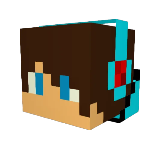 TheUnNamedHero Minecraft avatar head, 3D render