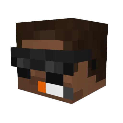 TheUnamazingBrit Minecraft avatar head, 3D render