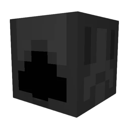 TheUnd3ad Minecraft avatar head, 3D render