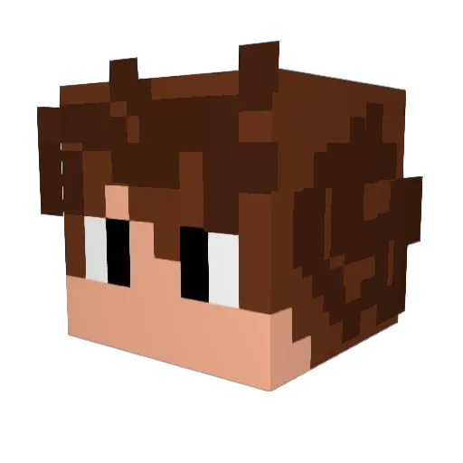 TheUnlimited_23 Minecraft avatar head, 3D render