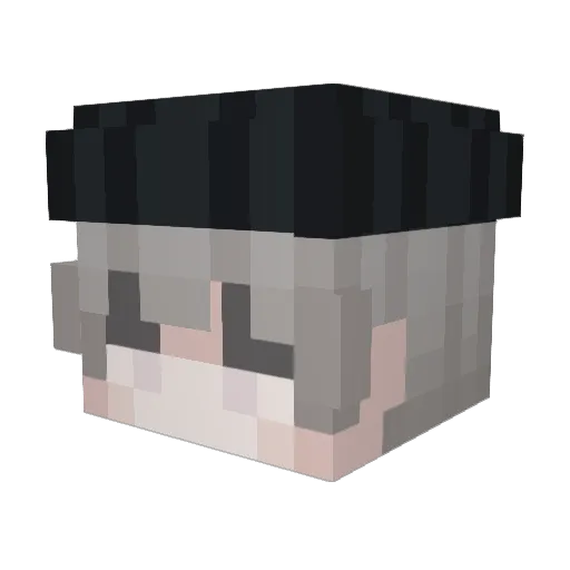 TheUnrealZaka Minecraft avatar head, 3D render