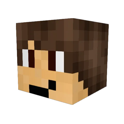 TheUrbann Minecraft avatar head, 3D render