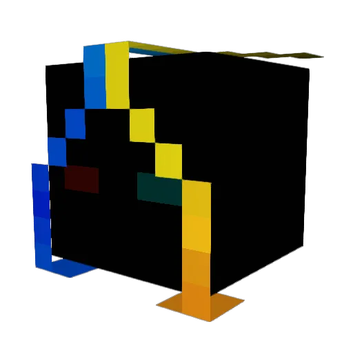 TheUsedPasta Minecraft avatar head, 3D render