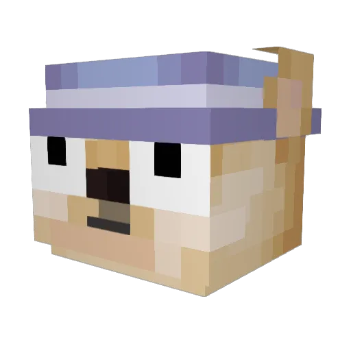 TheUserIsDaniel Minecraft avatar head, 3D render