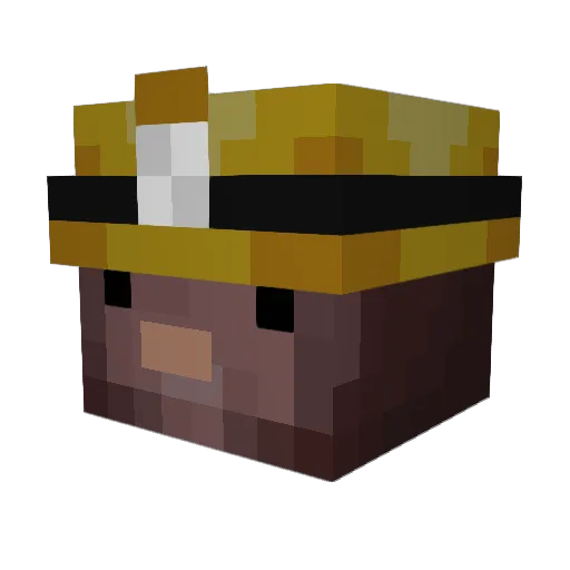 TheVDdu76 Minecraft avatar head, 3D render