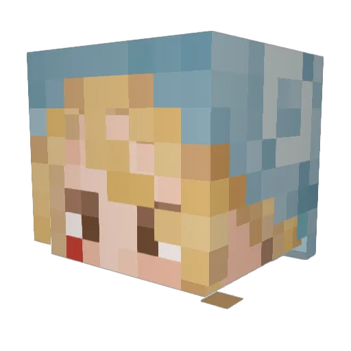 TheVampireAmadeo Minecraft avatar head, 3D render