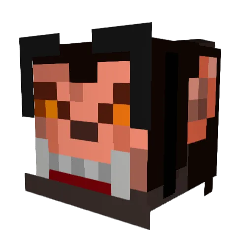 TheVaryag Minecraft avatar head, 3D render