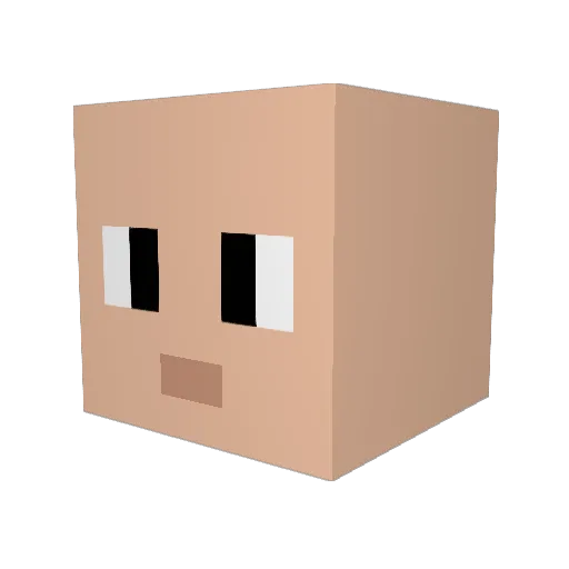 TheVeryCoolest Minecraft avatar head, 3D render