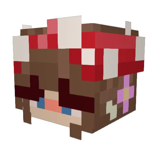 TheVeyrx Minecraft avatar head, 3D render