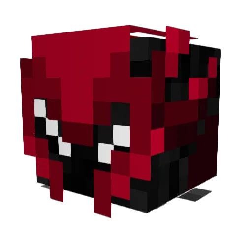 TheVichoGamer Minecraft avatar head, 3D render