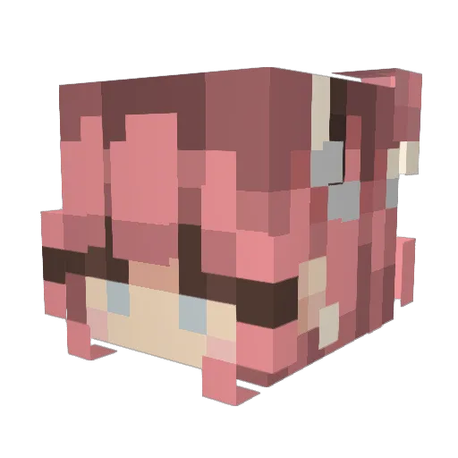 TheVictorian662 Minecraft avatar head, 3D render