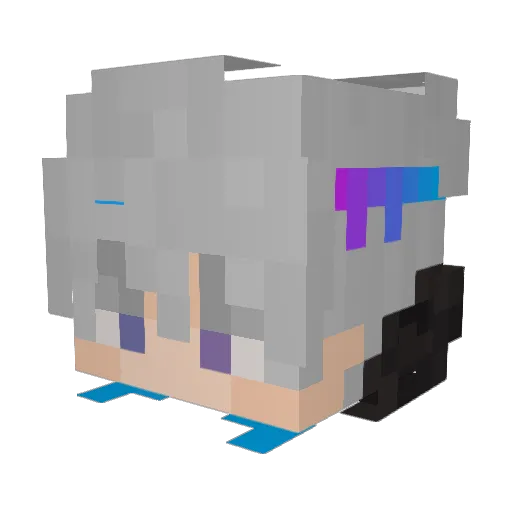 TheVincente Minecraft avatar head, 3D render