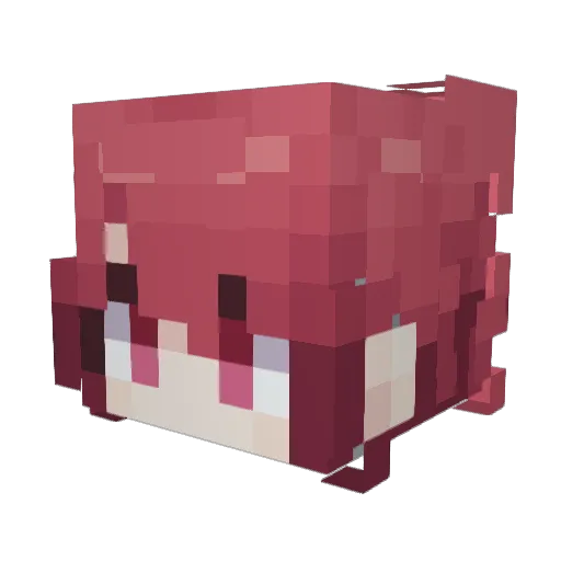 TheViolet2k Minecraft avatar head, 3D render