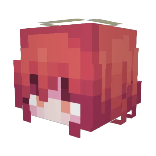 TheViria Minecraft avatar head, 3D render