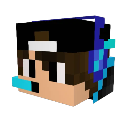TheVise Minecraft avatar head, 3D render