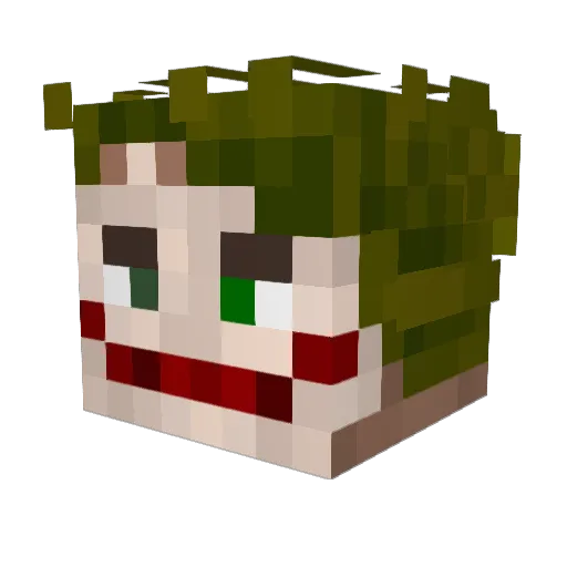 TheViteos Minecraft avatar head, 3D render