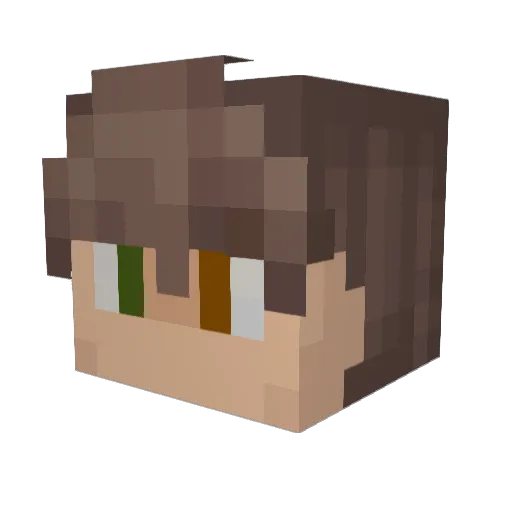 TheVize Minecraft avatar head, 3D render