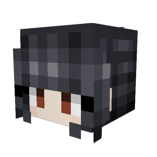 TheVoices_ Minecraft avatar head, 3D render