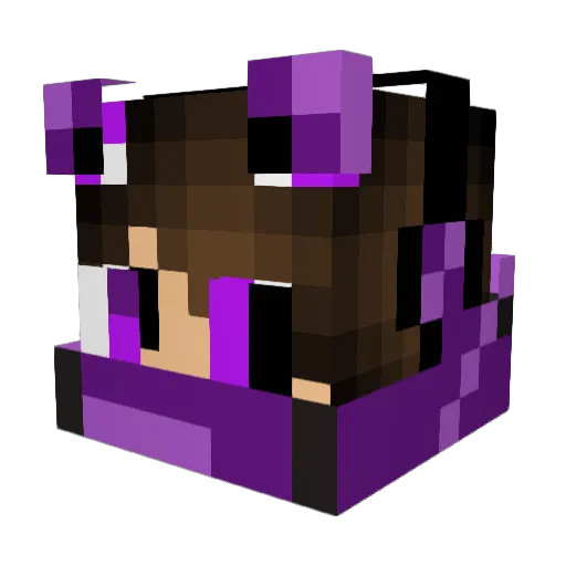 TheVoidPvP Minecraft avatar head, 3D render