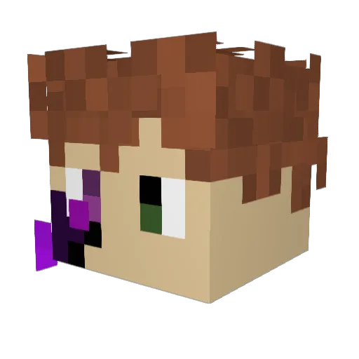 TheVoidSpaceman Minecraft avatar head, 3D render
