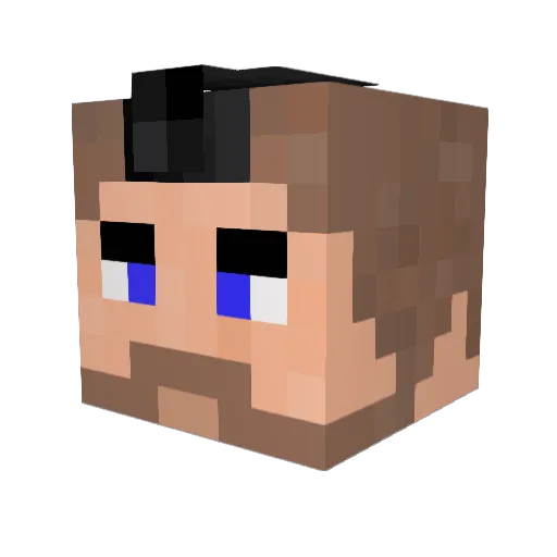 TheVoidWolfe Minecraft avatar head, 3D render
