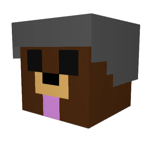 TheVolcanotaco Minecraft avatar head, 3D render