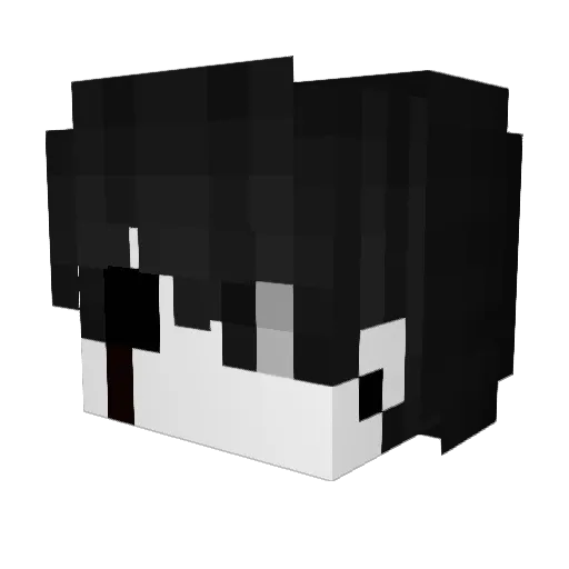 TheVolw_ Minecraft avatar head, 3D render
