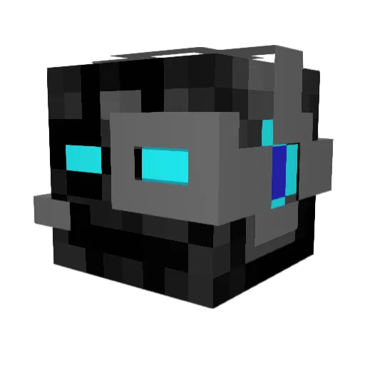 TheVortex1 Minecraft avatar head, 3D render
