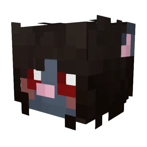 TheVrZ0ne Minecraft avatar head, 3D render