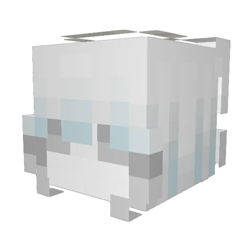 TheW0lff Minecraft avatar head, 3D render
