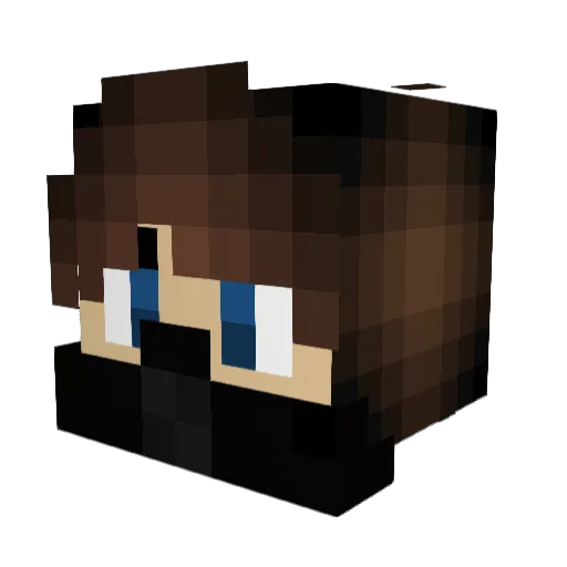 TheW1nterSold1er Minecraft avatar head, 3D render