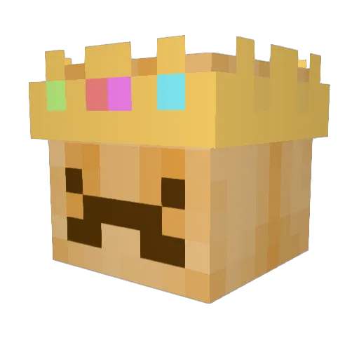 TheWaffleKing_ Minecraft avatar head, 3D render