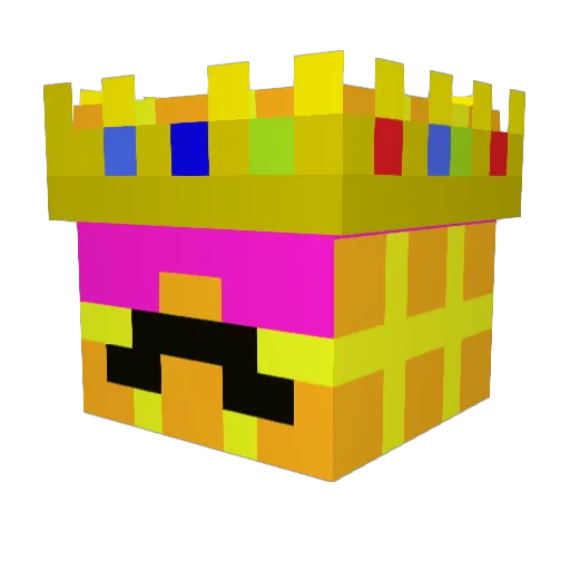 TheWaffleYT Minecraft avatar head, 3D render
