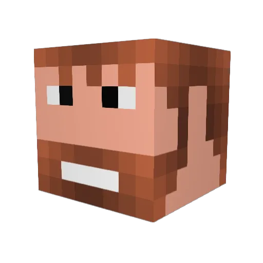 TheWantedAnimal Minecraft avatar head, 3D render