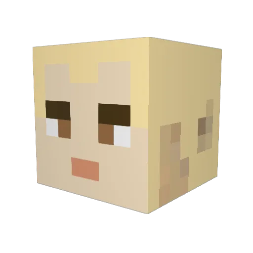 TheWarWithin Minecraft avatar head, 3D render