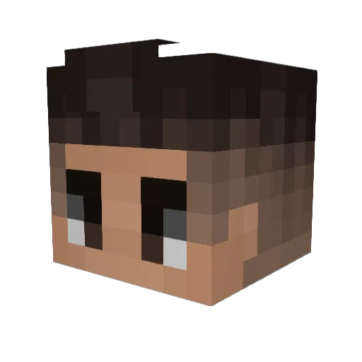 TheWayfarerMC Minecraft avatar head, 3D render
