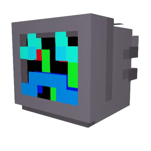 TheWeirdBlob Minecraft avatar head, 3D render